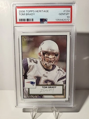2006 Topps Heritage - Tom Brady #124 PSA 10 Patriots