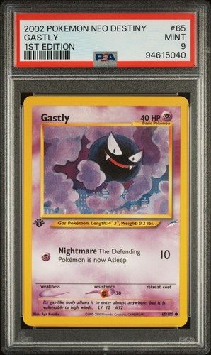 Gastly (1st Edition) graded PSA 9 for sale on eBay