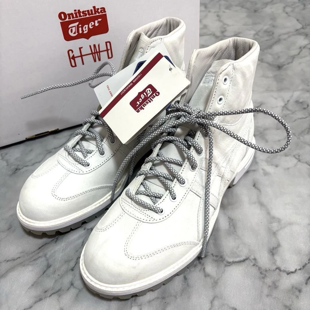 ASICS Stivali uomo Onitsuka Tiger Lincoln pelle scamosciata 7US mai usati Giappone