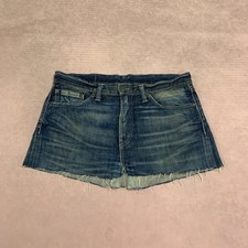 Levi's Mini Skirt Levi 508 Cut Off Denim Mini Skirt Women's 32