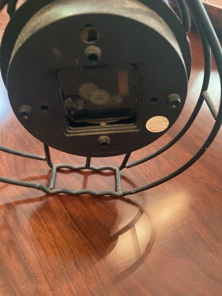 Cats-Cats-Cats/A Metal Black Cat Clock By Acu-Rite/Works/13 Inches - Image 4 of 4