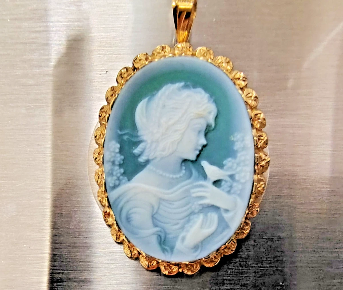 Blue Agate Cameo In Victorian & Edwardian Fine Cameos for sale - eBay