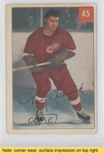 1954-55 Parkhurst Tony Leswick (Text Back) #45 READ 0y8