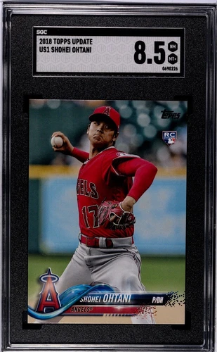 2018 Topps Update Series - Pitching, Red Jersey #US1 Shohei Ohtani (RC) SGC 8.5