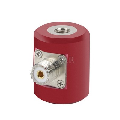 Red Antenna Mount Features M10 Thread with SO239 Base Adapter for USDX QRP #zc