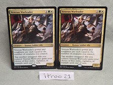 MTG Veteran Warleader Battle for Zendikar 221/274 Regular Rare X 2