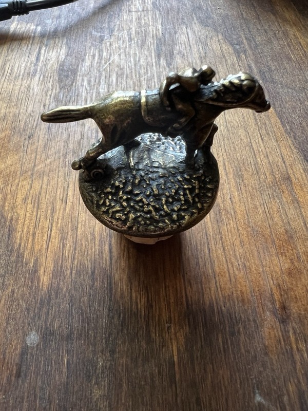 Blanton's Bourbon Jockey Rider Bottle Stopper Cork Topper Letter “O”