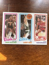 1980-81 Topps - Larry Bird, Junior Bridgeman, Ron Brewer #198-31-146