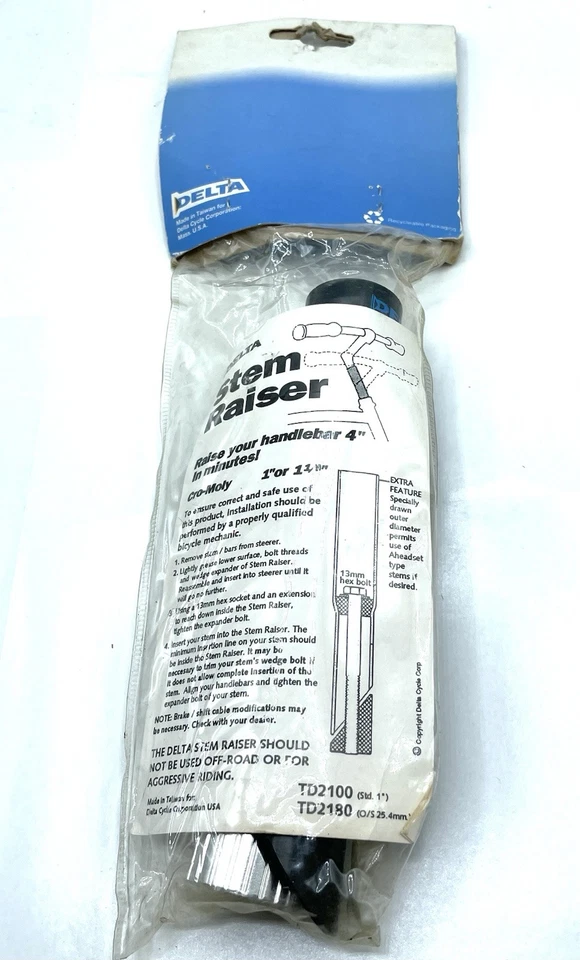 Delta Quill Stem Raiser 1-1/8” NOS 4” Rise - Image 4 of 4