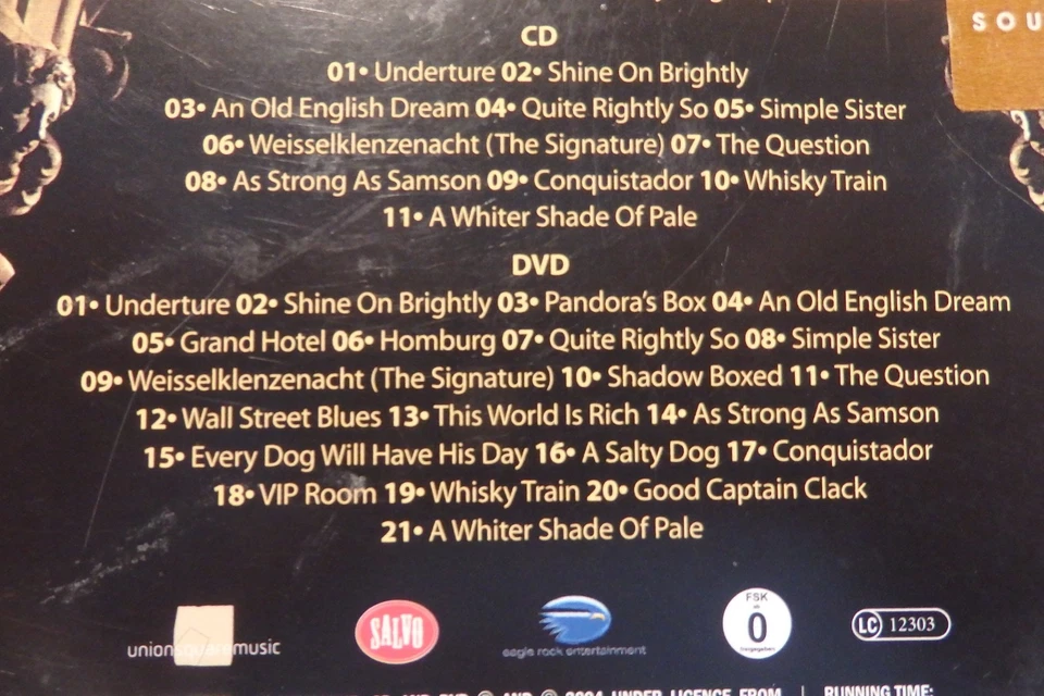 PROCOL HARUM - Live at The Union Chapel - Digi-CD 11 Tracks/DVD 122 Minuten - Bild 2 von 3