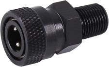 1/8'' NPT Male Thread to 8MM Female Quick-Disconnect Connector Adapter, Black Zi