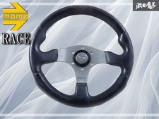 Momo Steering Wheel Race Vintage 35 35cm Black 07-02 Wood Shipping Competition