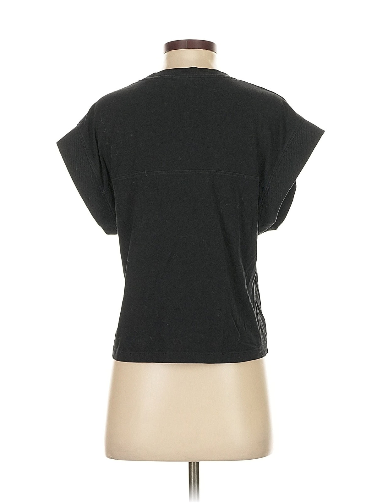 Zara Women Black Short Sleeve Top S thumbnail 2
