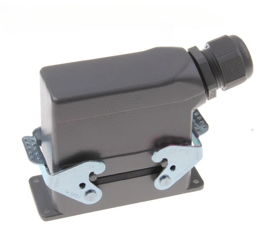 16A 500V 1 set HDC- HE-016-1-F/M 16-pin heavy duty connector side double-lock - Image 2 of 4