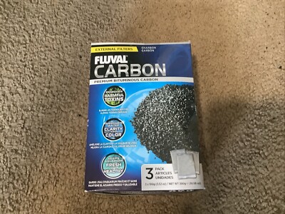 FLUVAL CARBON EXTERNAL FILTERS 3 PACK 3 X 100G NEW