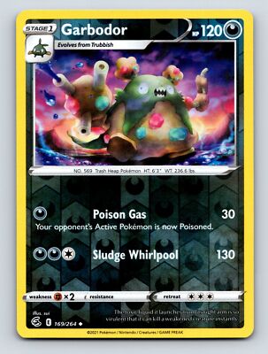 Stage 1 Garbodor HP 120 Poison Gas Sludge Whirlpool Rarity Dark | eBay