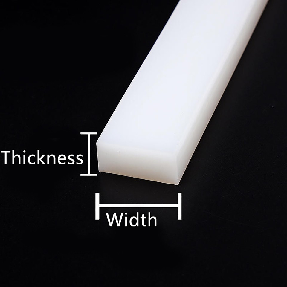 Square Silicone Rubber Strips Solid Seal Strip Flexible Bar Waterproof