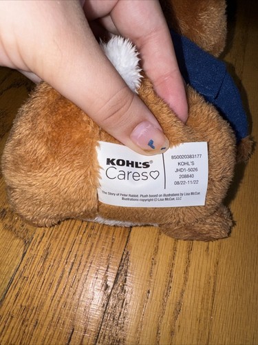 Peluche coniglio Peter coniglio Kohls Care nuovo con etichetta - Foto 5 di 5