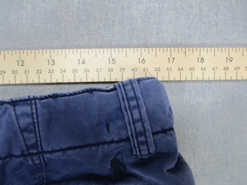 VTG Polo Ralph Lauren Cotton Shorts Blue Men Size 33 Y2K 9.5” Inseam Draw String - Picture 9 of 9