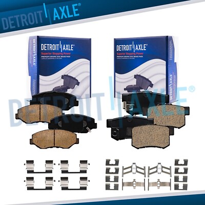 Front and Rear Ceramic Brake Pads for 2003 2004 2005 2006 2007 Honda Accord 2.4L