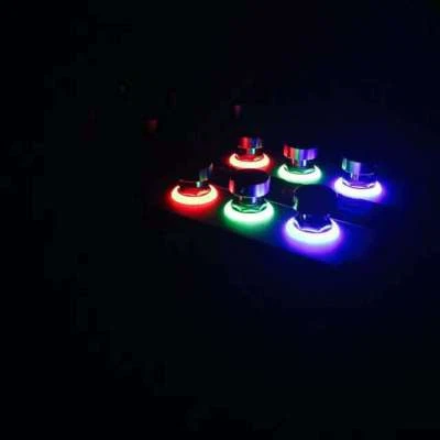 Guitar Pedal Effects 3PDT Foot Switch Two Color Red Blue LED Ring True Bypass