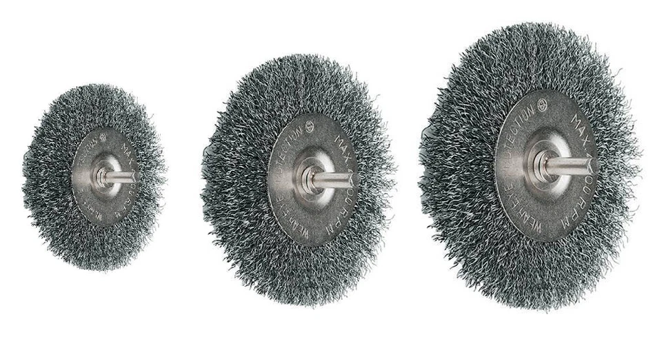 50mm, 75mm & 100mm - EETools Rotary Steel Wire Wheel Brush