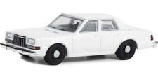 1980-89 Dodge Diplomat White - Hot Pursuit Hobby Exclusive Diecast 1:64 Scale