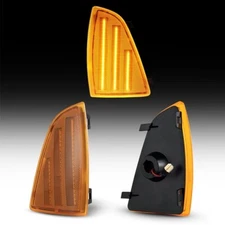 2x Front LED Turn Signal Side Marker Indicator Lights For Chevrolet S10  Blazer