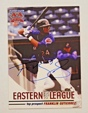 FRANKLIN GUTIERREZ Signed 2004 Minor League EASTERN LEAGUE Top Prospect Card