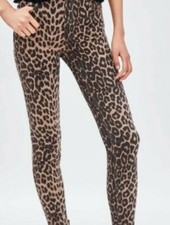 Zara High Rise Leopard Print Skinny Jeans NWT Size 2 trafaluc denim collection