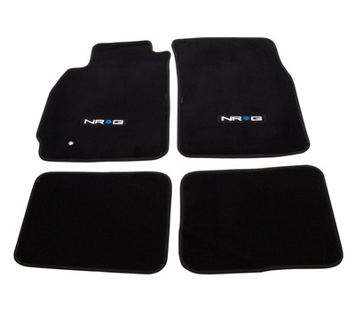 NRG Carpet Floor Mats Black for 97-05 Mitsubishi EVO 7 8 9 - Part # FMR-500NRG