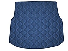 Cuir artificiel Tapis coffre BLEU FONCÉ pour Mercedes C W204 berline sièges arri