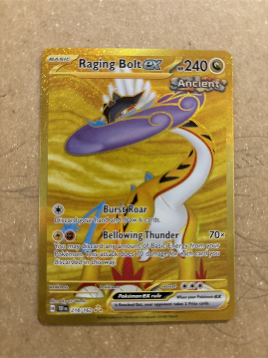 たかひろ2 Raging Bolt EX 218 Pokemon Double Rare Temporal Forces Card