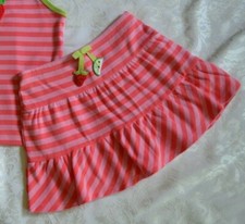 Gymboree TUTTI FRUITY Pink Knit Stripe Skirt/Skort NWT 3 5