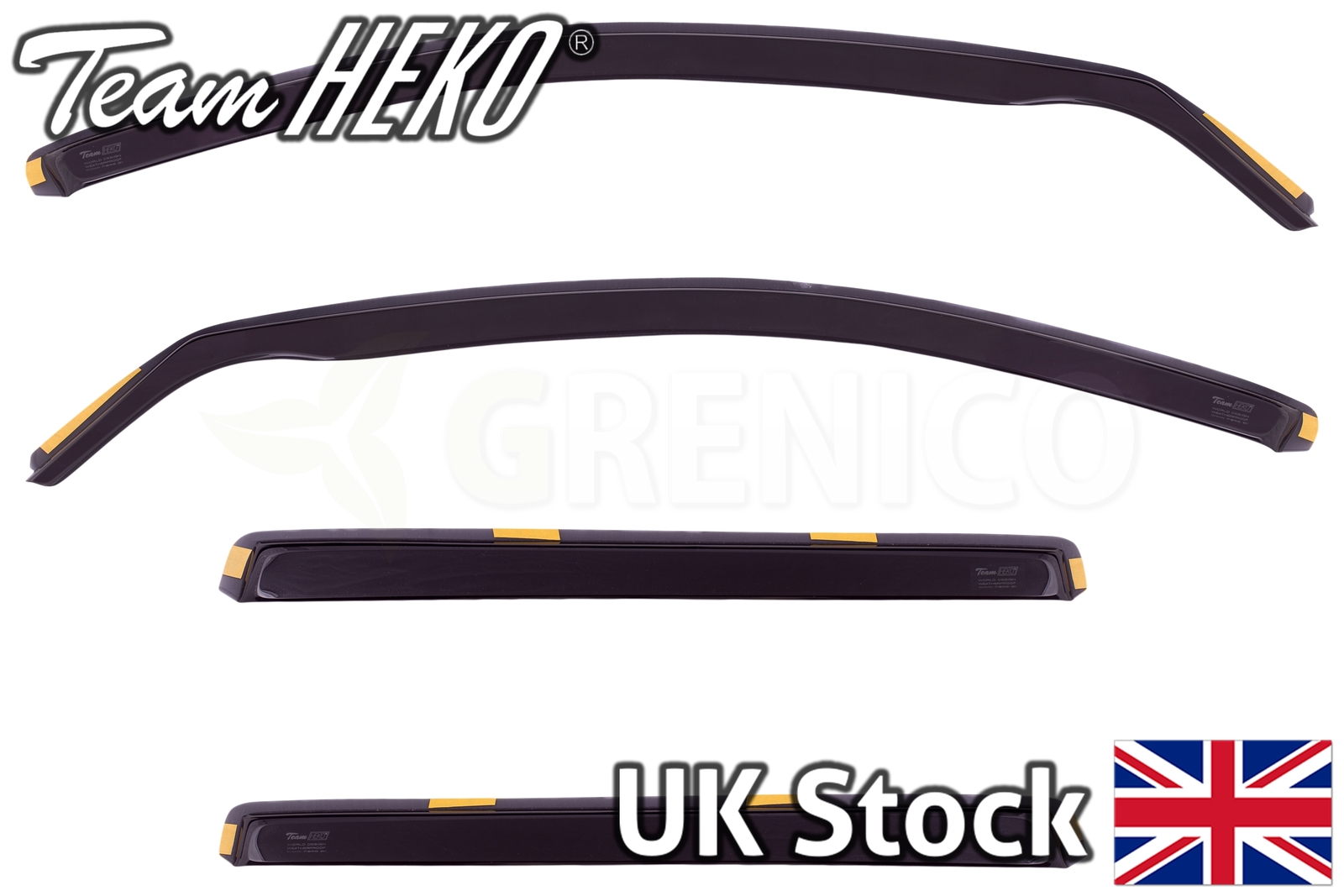 Volvo V70/XC70 5door estate 20002007 wind deflectors 4pc HEKO TINTED
