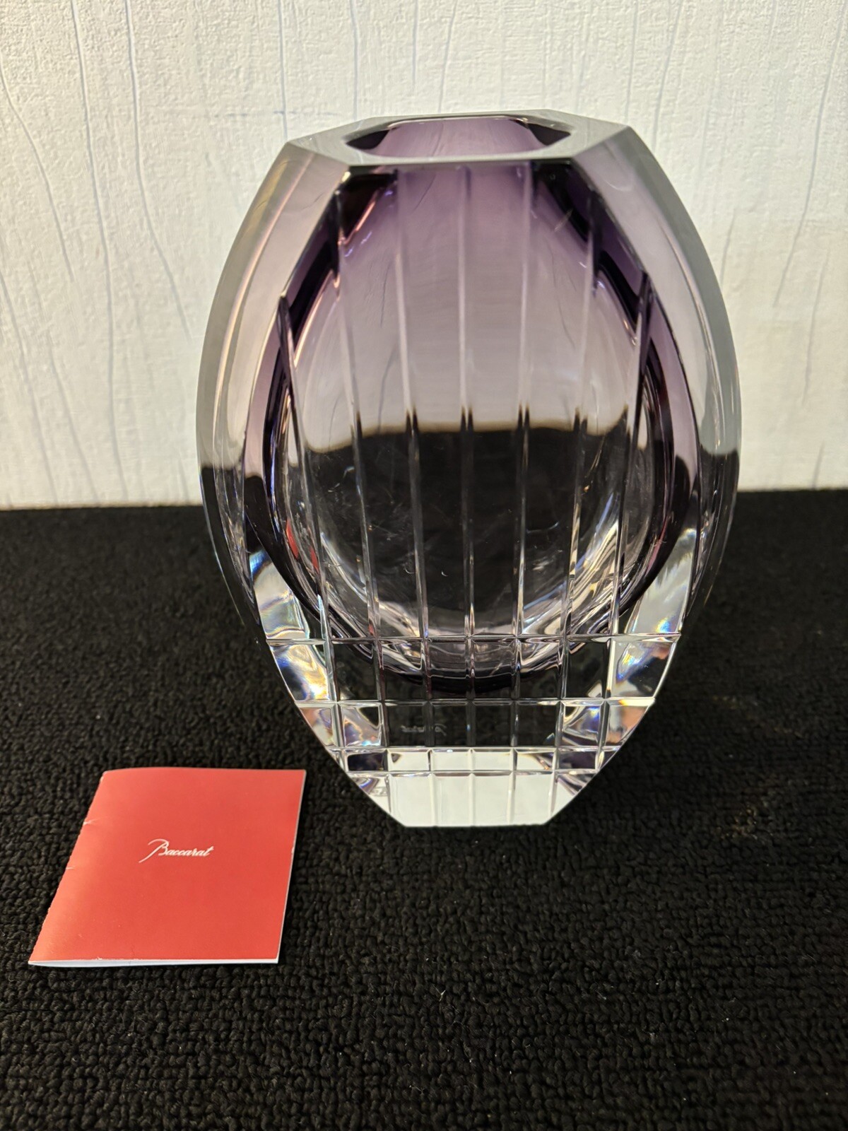Purple Vase Neptune Model In Baccarat Crystal Mod2