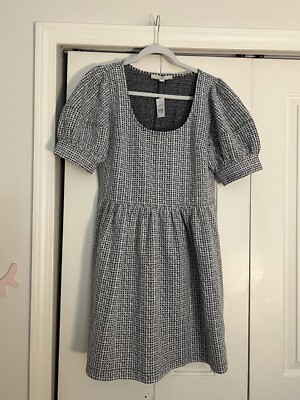 loft fit and flare dresses NWT Loft Black & White Printed Fit & Flare Dress SZ M