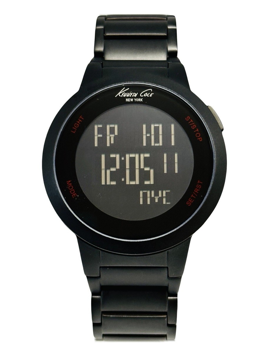 Kenneth Cole KC3903 Digital Touch Screen Black Stainless Steel