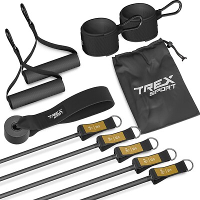 Trex Sport 5 Stück SET Widerstandsband Expandern Fitnessband Resistance Bands