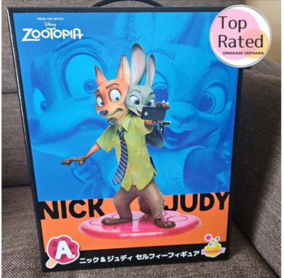 Happy Kuji Zootopia Prize A Nick & Judy Selfie Figure 20cm | eBay