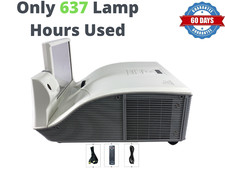 Mimio Projector 280 UST DLP Projector 3100 Lumens HD HDMI - 637 Lamp Hours Used 