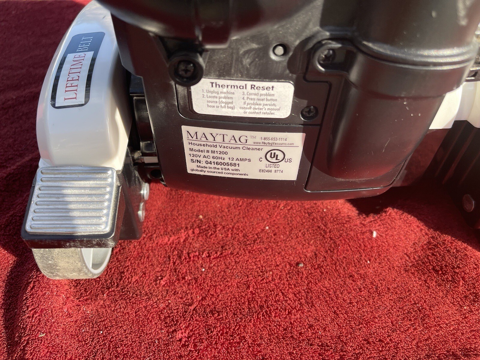 Maytag Upright Vacuum Cleaner Model M1200. GREAT CONDITION. eBay