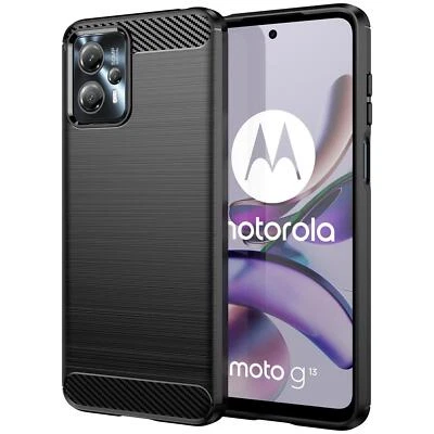 Schutzhülle für Motorola Moto G13 G23 Handy Hülle Tasche Cover Case Schwarz - Bild 1 von 4