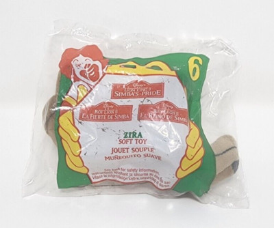 Lion King II Simba's Pride 1998 McDonald's Happy Meal Zira Plush Toy #6 DISNEY