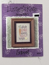 Lizzie Kate Spring ABC's Easter #S34 Cross Stitch Leaflet NEW