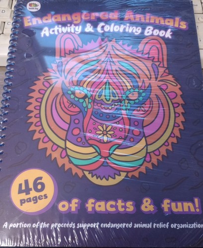 Doodle Hog Endangered Animals Activity & Coloring Book 46 Pages Of Fun And Facts