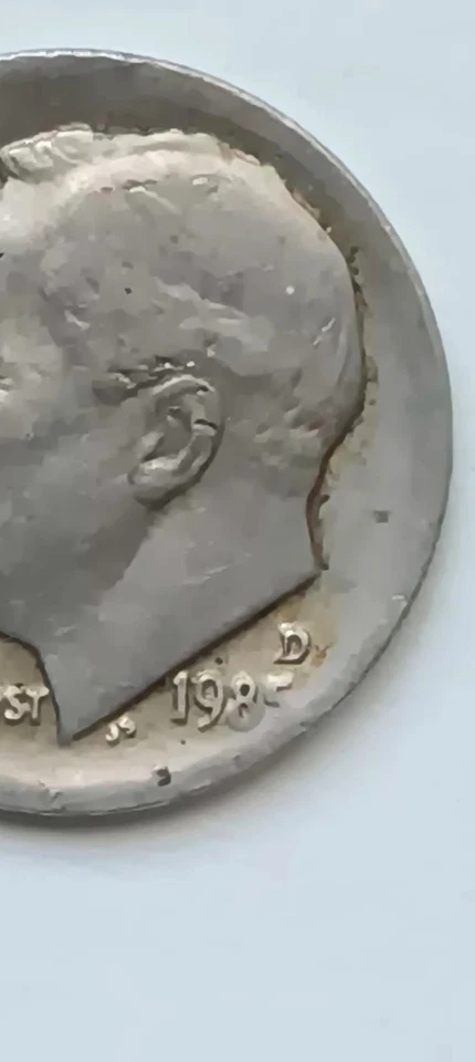 1985 D Roosevelt Dime DDO DDR Doubled Die - Image 2 of 4