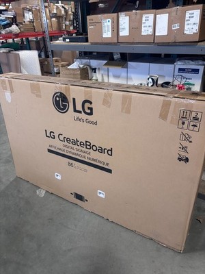LG CreateBoard 86  4K UHD Interactive Display Digital Signage SmartBoard TV Used