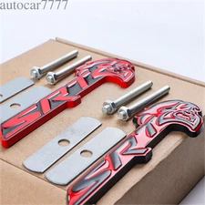 Metal For Charger SRT HellCat Grille Emblem Front Badge Adhesive Black Red