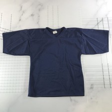 Athletic Knit Hockey Jersey Mens Small Blue Superstar Mesh Blank Practice Canada